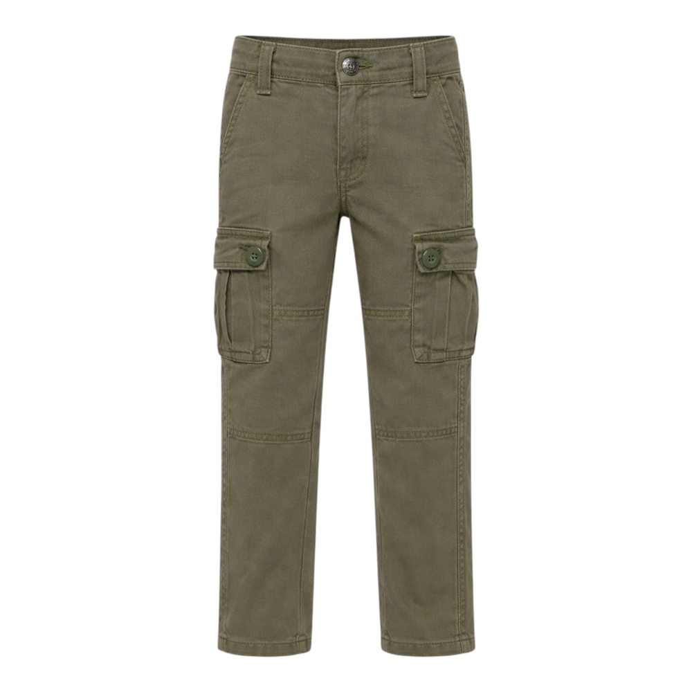 Tea Collection Olive Green Cargo Pants 100% Cotton Boys Kids Toddler Size 4